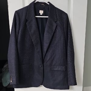 A NEW DAY by Target Navy Blazer with Gold Accents